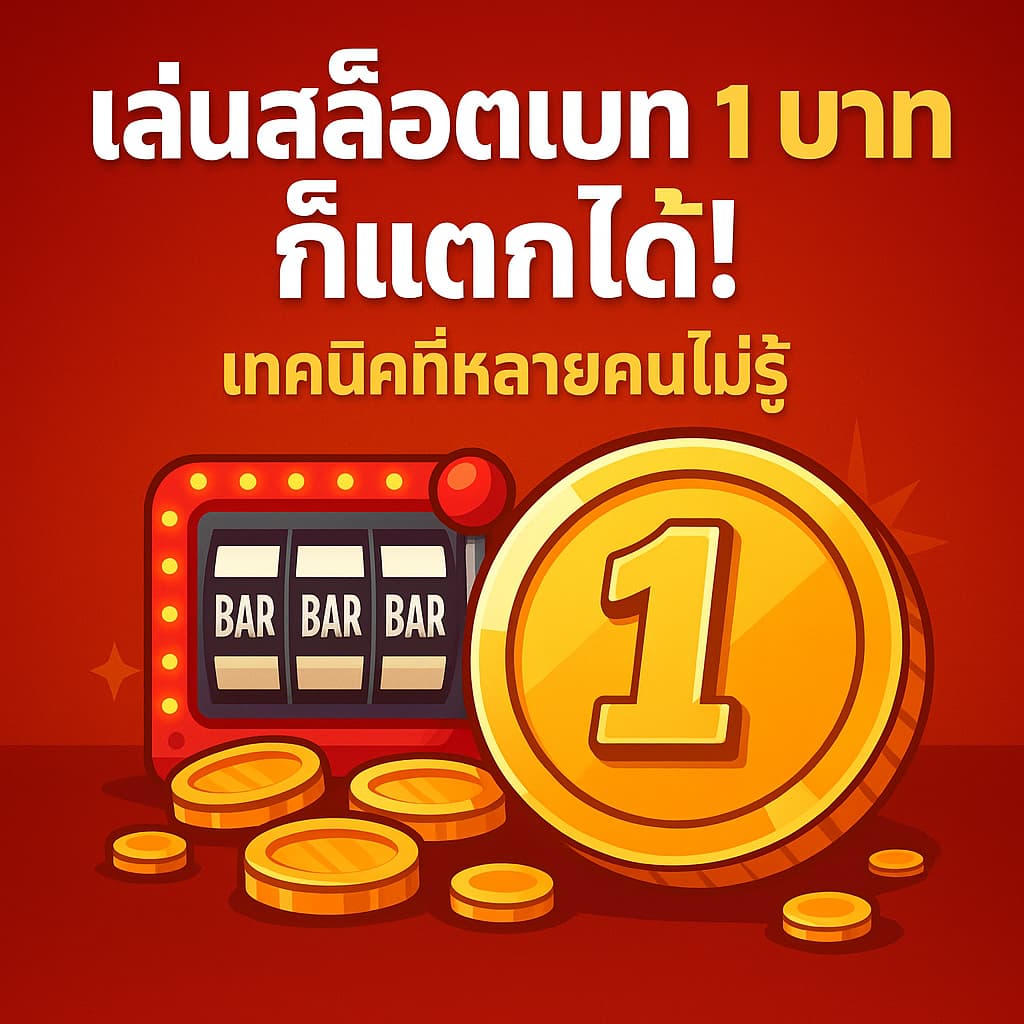 เล่นสล็อตเบท 1 บาทก็แตกได้จริง เทคนิคง่าย ๆ ที่คุณมองข้าม